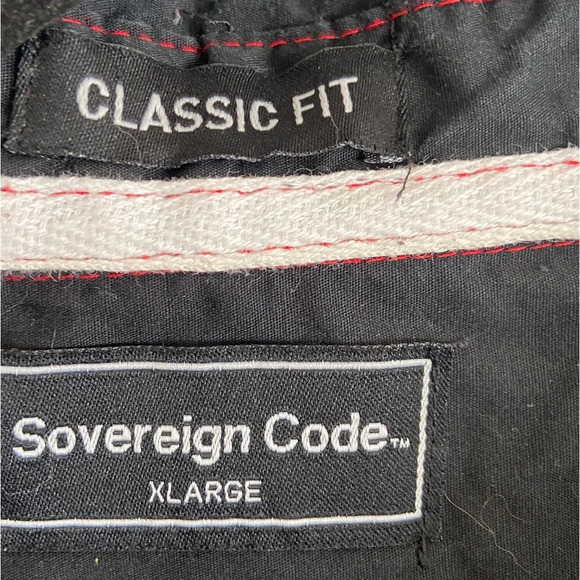 Sovereign Code red black plaid button long sleeve cotton shirt  Sz XL - Picture 3 of 7